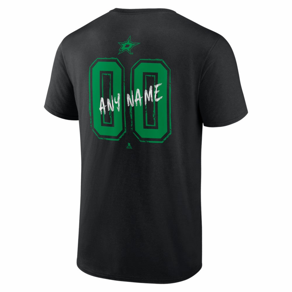 Dallas Stars Hustle Personalized Name & Number T-Shirt On Sale
