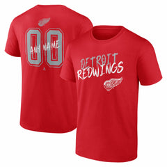 Detroit Red Wings Big & Tall Hustle Personalized Name & Number T-Shirt Online