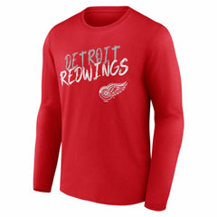 Detroit Red Wings Hustle Personalized Name & Number Long Sleeve T-Shirt On Sale