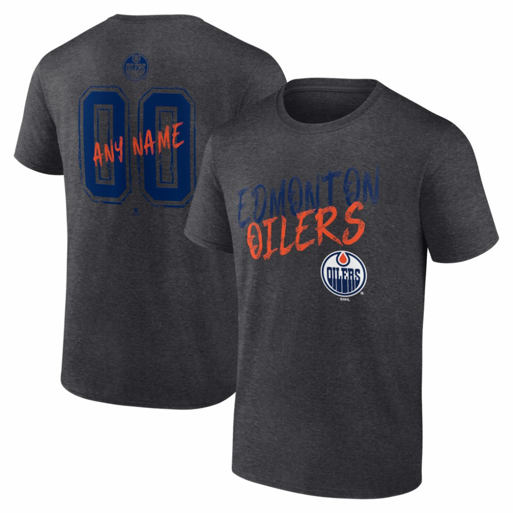 Edmonton Oilers Hustle Personalized Name & Number T-Shirt Outlet