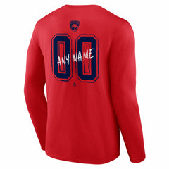 Florida Panthers Hustle Personalized Name & Number Long Sleeve T-Shirt Sale