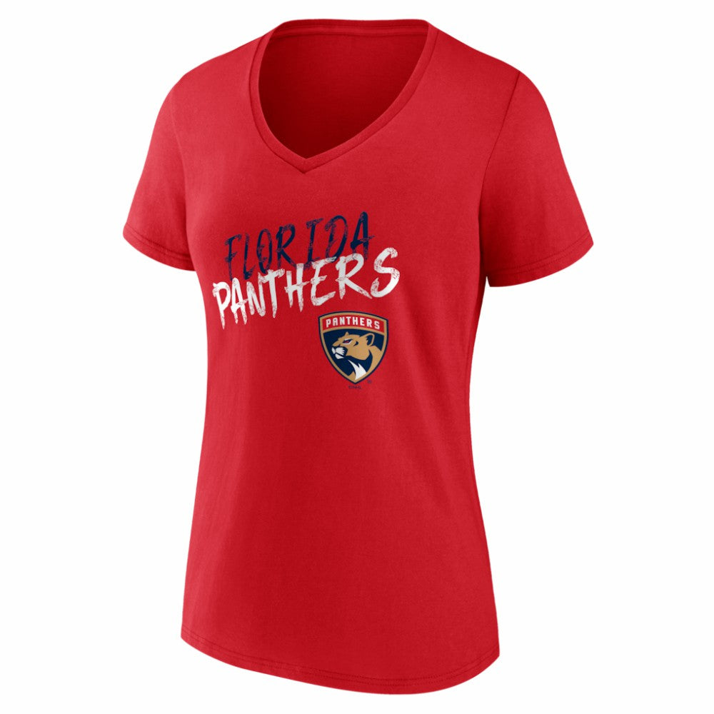 Florida Panthers Women's Hustle Personalized Name & Number V-Neck T-Shirt Discount