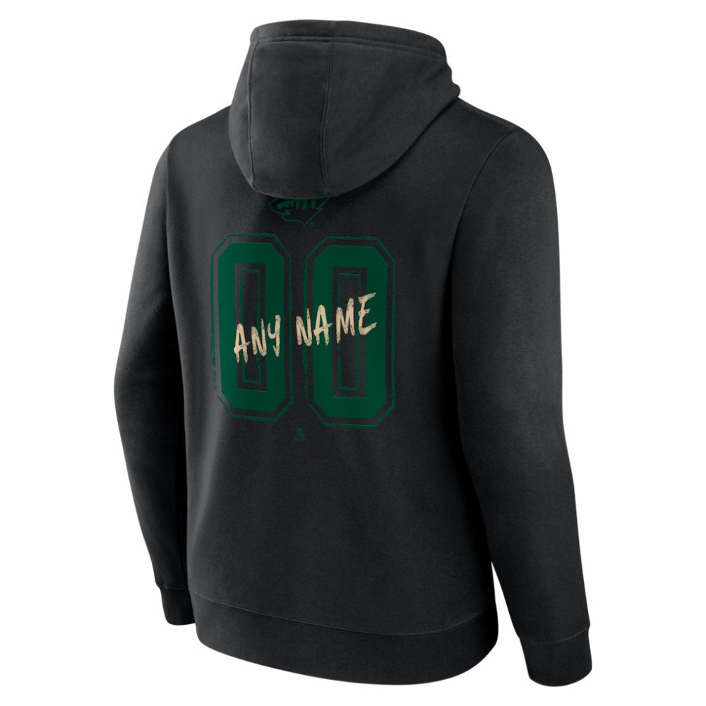 Minnesota Wild Hustle Personalized Name & Number Hoodie Outlet