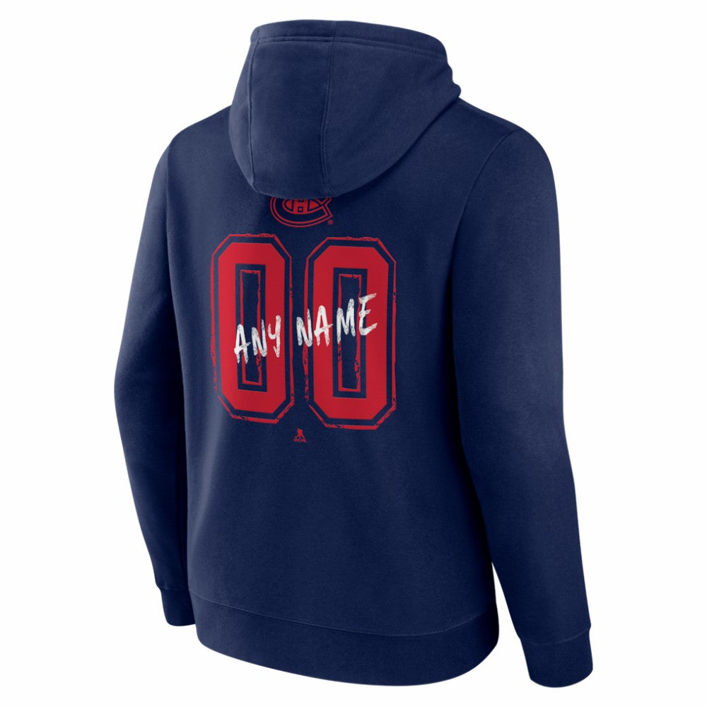 Montreal Canadiens Big & Tall Hustle Personalized Name & Number Hoodie Online