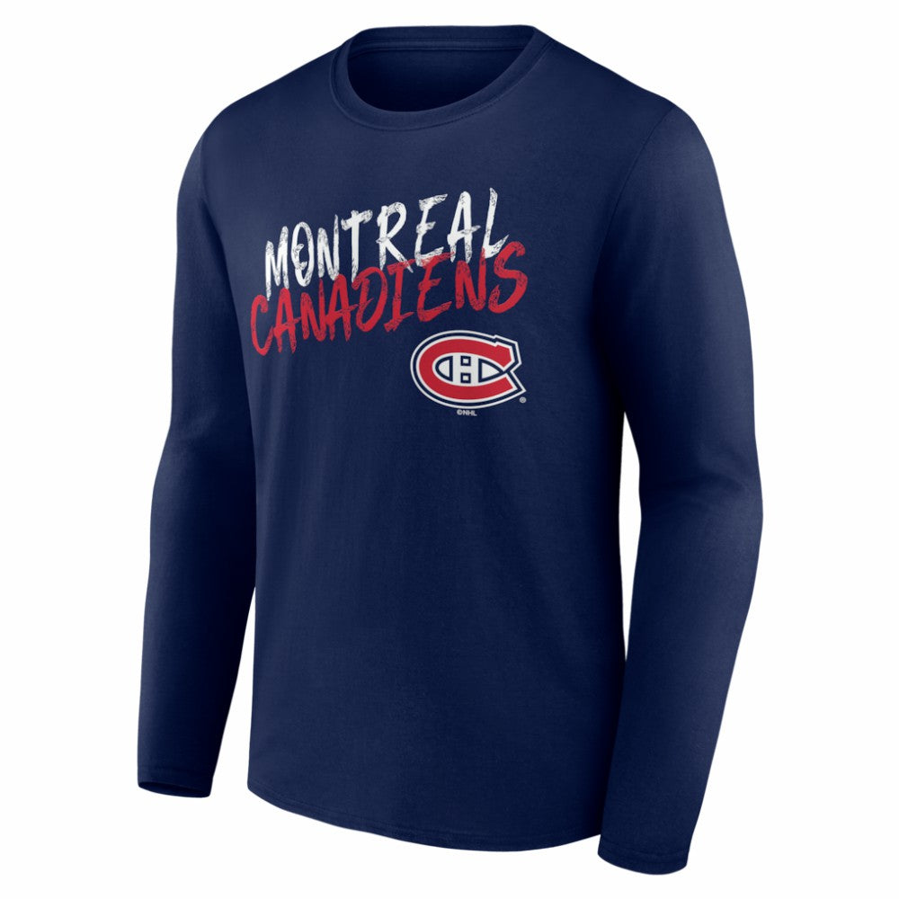 Montreal Canadiens Hustle Personalized Name & Number Long Sleeve T-Shirt Sale