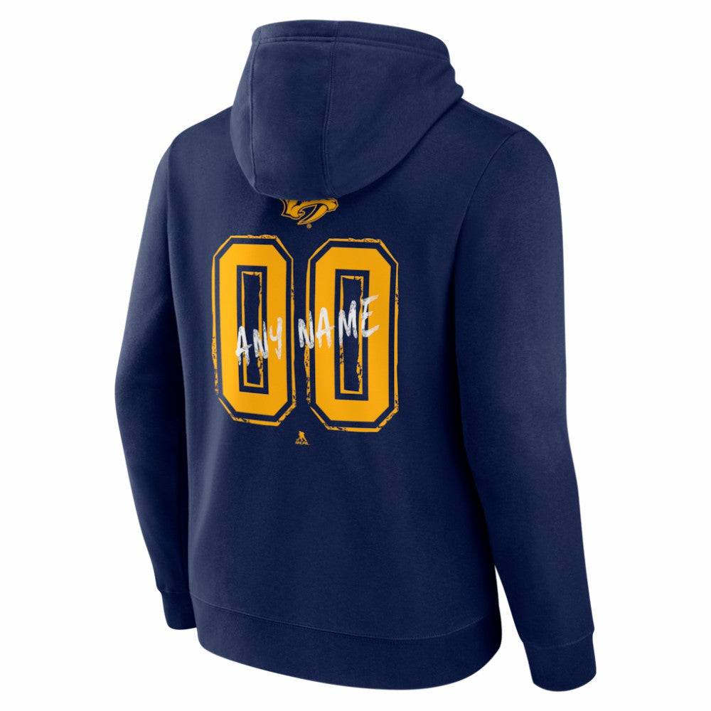 Nashville Predators Big & Tall Hustle Personalized Name & Number Hoodie Outlet