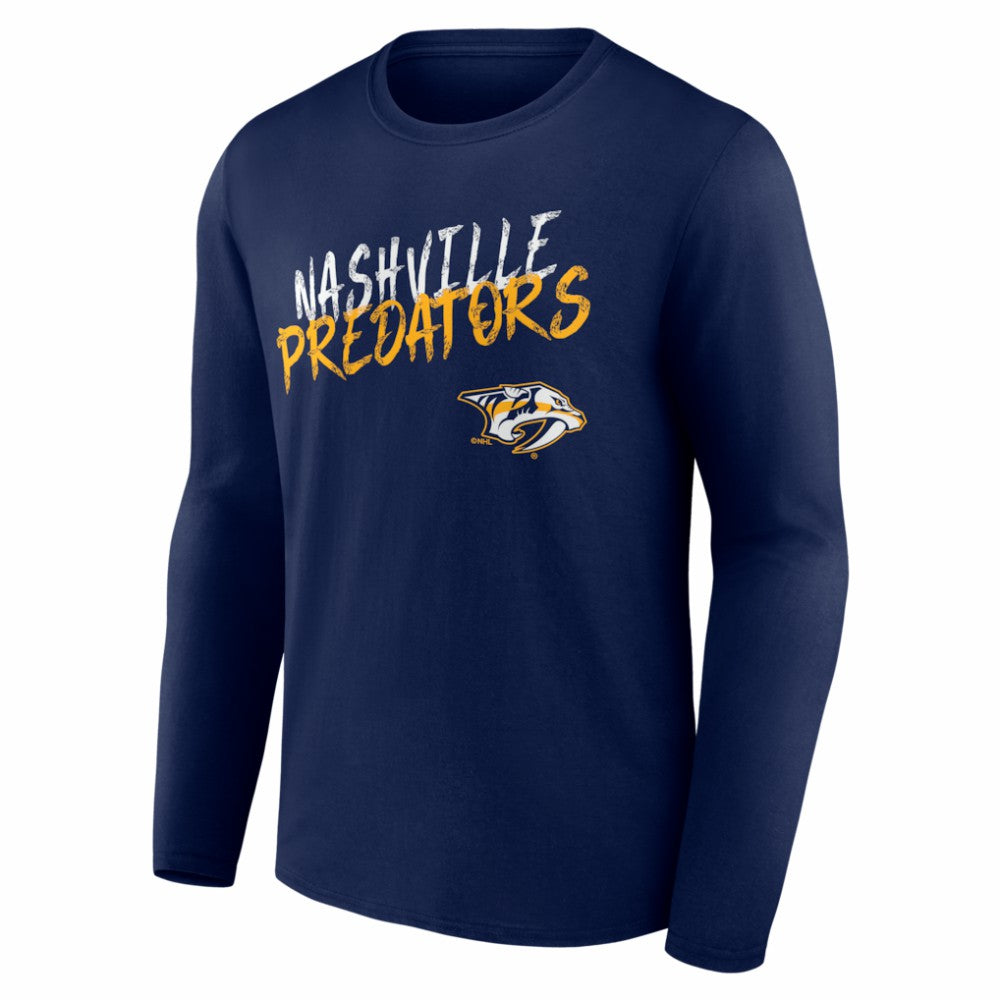 Nashville Predators Hustle Personalized Name & Number Long Sleeve T-Shirt For Sale
