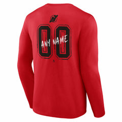 New Jersey Devils Hustle Personalized Name & Number Long Sleeve T-Shirt Online