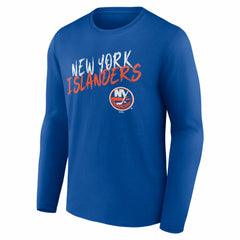 New York Islanders Hustle Personalized Name & Number Long Sleeve T-Shirt For Sale