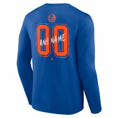 New York Islanders Hustle Personalized Name & Number Long Sleeve T-Shirt For Sale