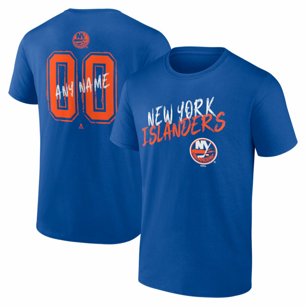 New York Islanders Hustle Personalized Name & Number T-Shirt Outlet
