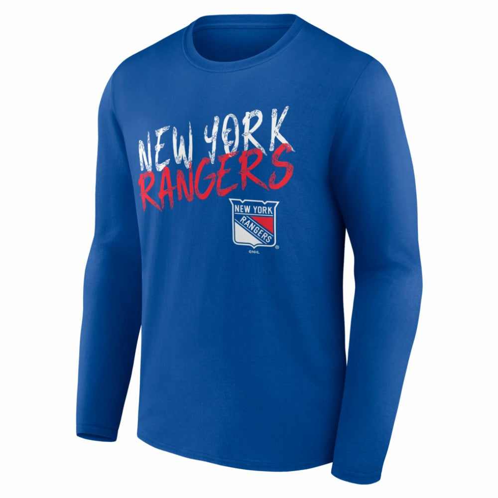 New York Rangers Hustle Personalized Name & Number Long Sleeve T-Shirt Discount