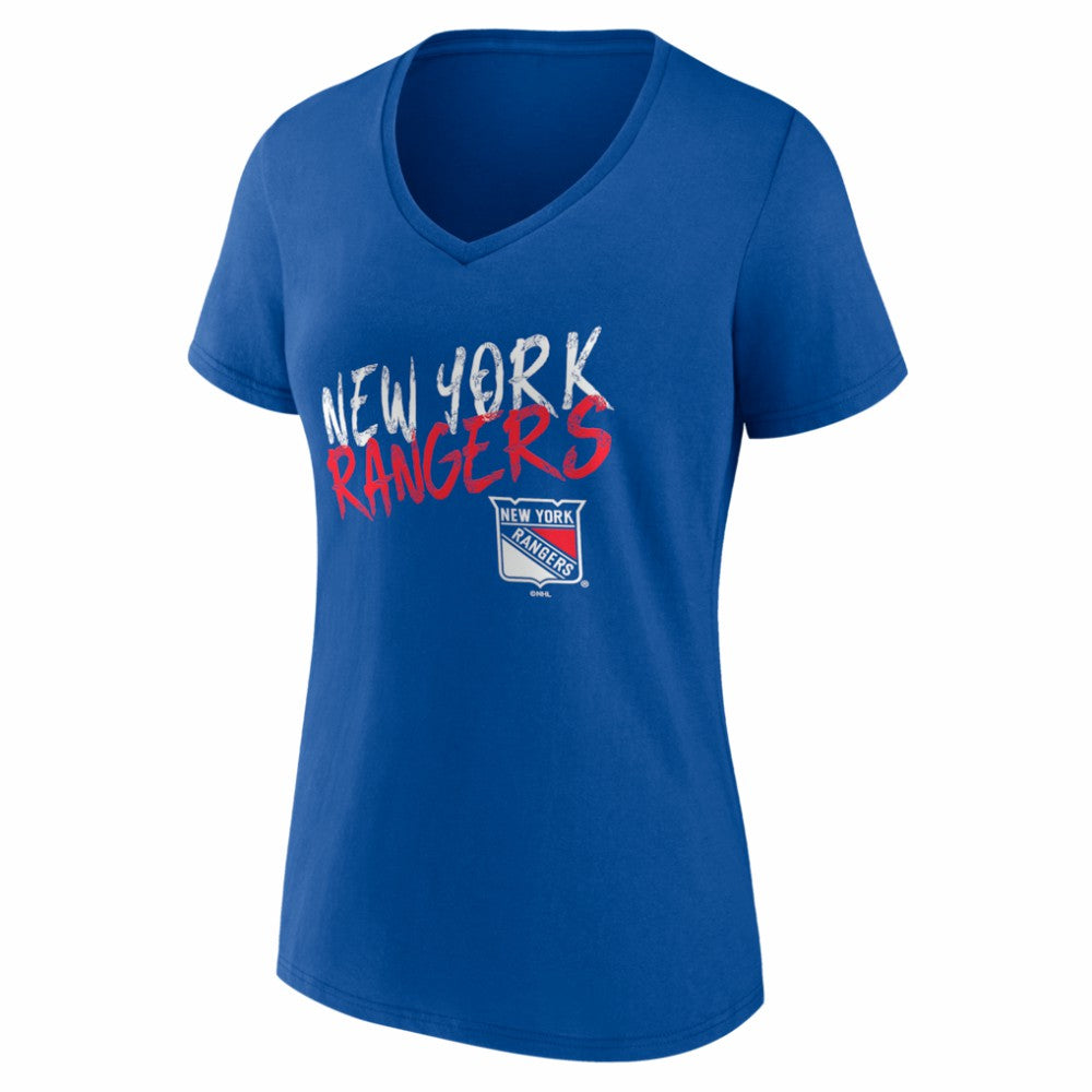 New York Rangers Women's Hustle Personalized Name & Number V-Neck T-Shirt Online