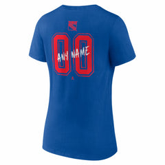 New York Rangers Women's Hustle Personalized Name & Number V-Neck T-Shirt Online