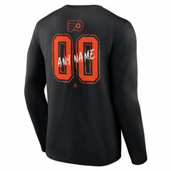 Philadelphia Flyers Hustle Personalized Name & Number Long Sleeve T-Shirt Sale