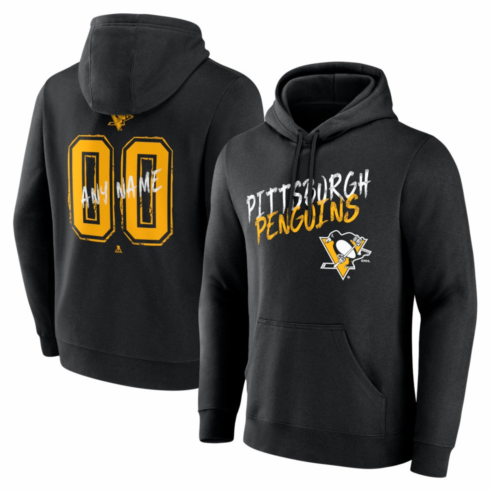 Pittsburgh Penguins Hustle Personalized Name & Number Hoodie Discount