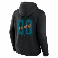 San Jose Sharks Big & Tall Hustle Personalized Name & Number Hoodie Discount