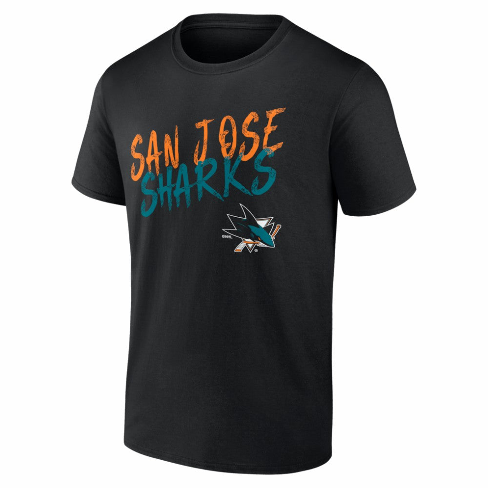 San Jose Sharks Big & Tall Hustle Personalized Name & Number T-Shirt For Sale