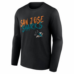 San Jose Sharks Hustle Personalized Name & Number Long Sleeve T-Shirt Discount