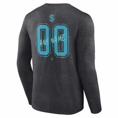 Seattle Kraken Hustle Personalized Name & Number Long Sleeve T-Shirt Discount