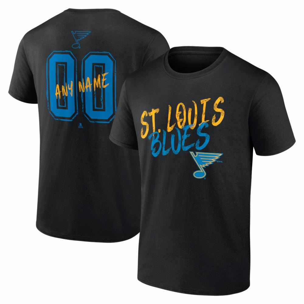 St. Louis Blues Big & Tall Hustle Personalized Name & Number T-Shirt For Sale
