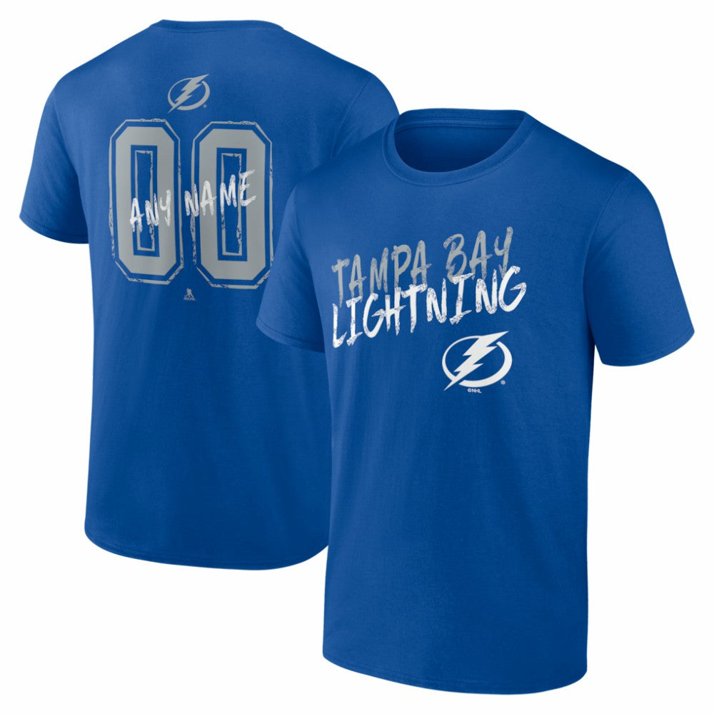 Tampa Bay Lightning Big & Tall Hustle Personalized Name & Number T-Shirt Sale