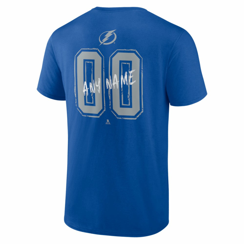 Tampa Bay Lightning Big & Tall Hustle Personalized Name & Number T-Shirt Sale