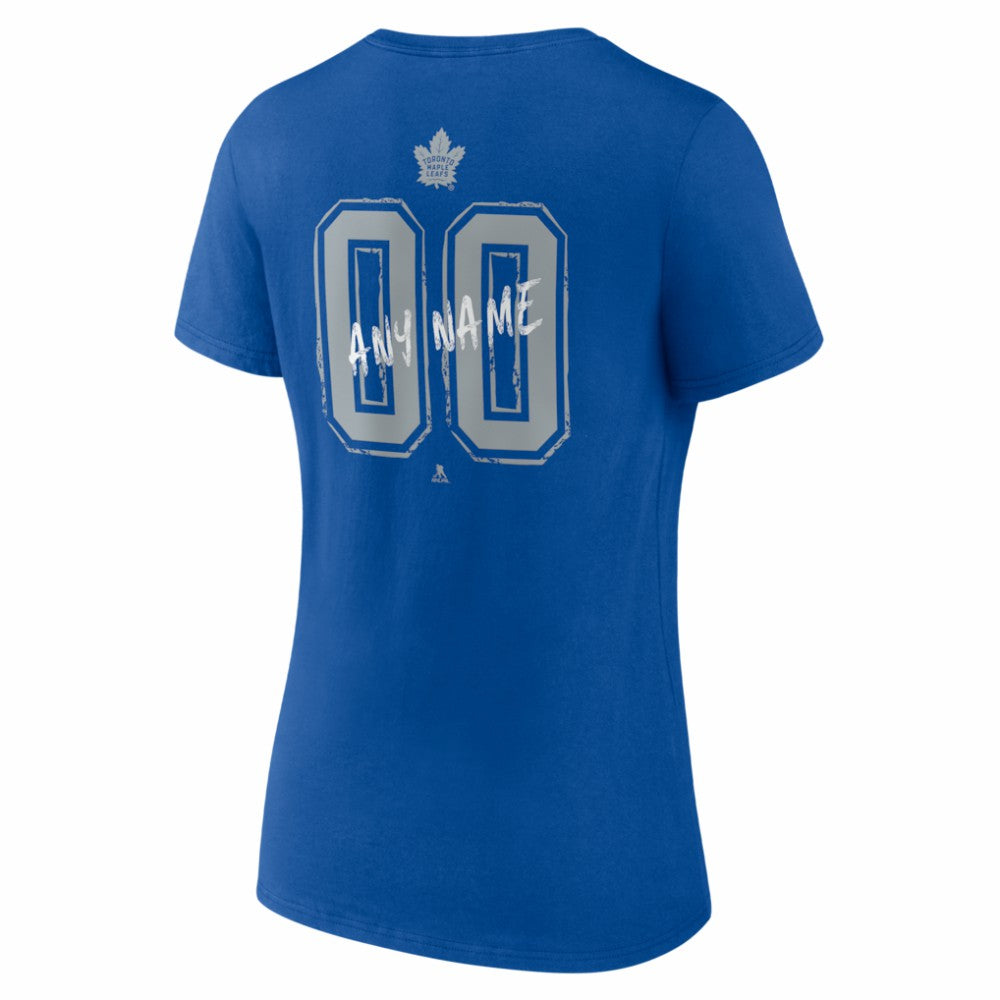 Toronto Maple Leafs Women's Hustle Personalized Name & Number V-Neck T-Shirt On Sale