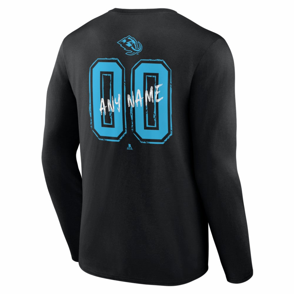 Utah Mammoth Hustle Personalized Name & Number Long Sleeve T-Shirt Outlet