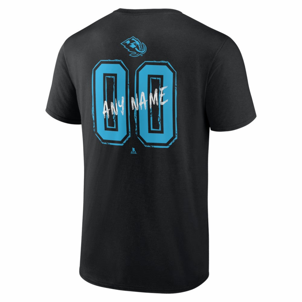 Utah Mammoth Hustle Personalized Name & Number T-Shirt On Sale