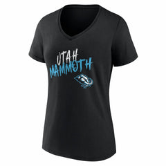 Utah Mammoth Women's Hustle Personalized Name & Number V-Neck T-Shirt Online