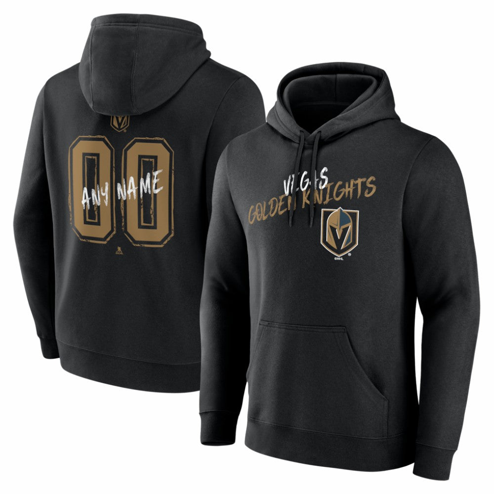 Vegas Golden Knights Hustle Personalized Name & Number Hoodie For Sale