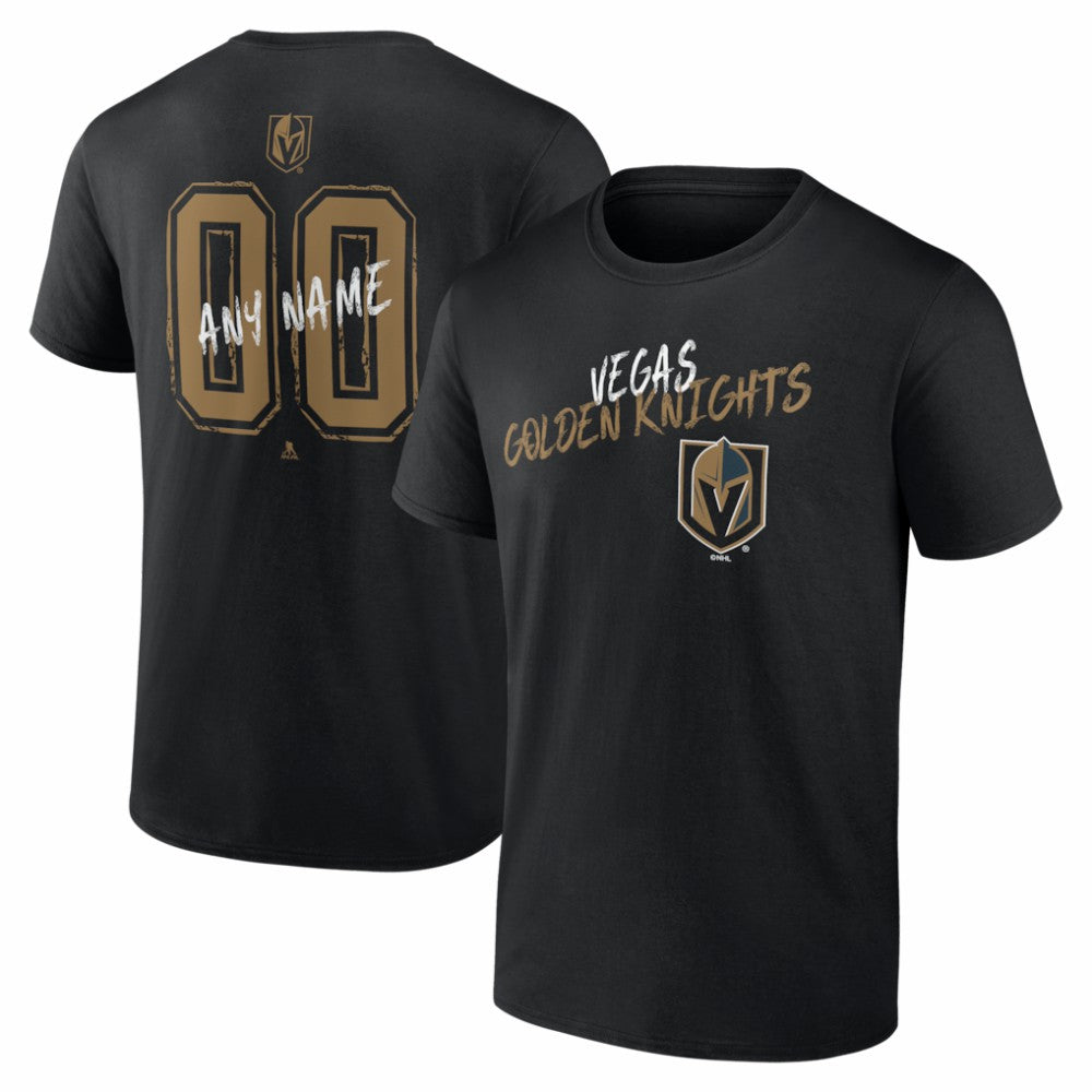 Vegas Golden Knights Hustle Personalized Name & Number T-Shirt Discount