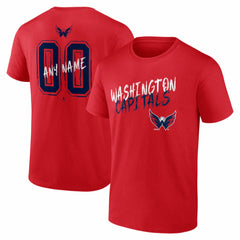 Washington Capitals Big & Tall Hustle Personalized Name & Number T-Shirt Discount