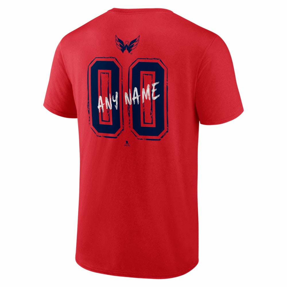 Washington Capitals Big & Tall Hustle Personalized Name & Number T-Shirt Discount