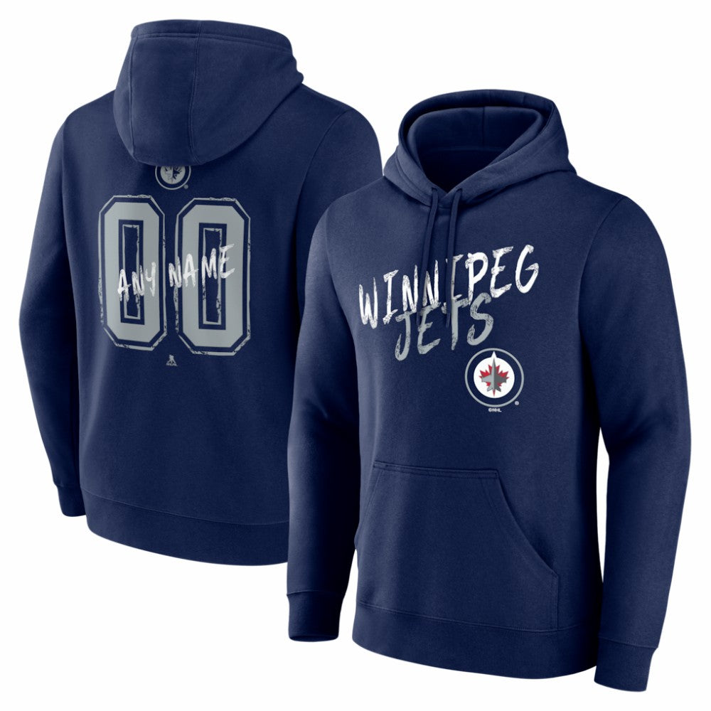 Winnipeg Jets Hustle Personalized Name & Number Hoodie On Sale