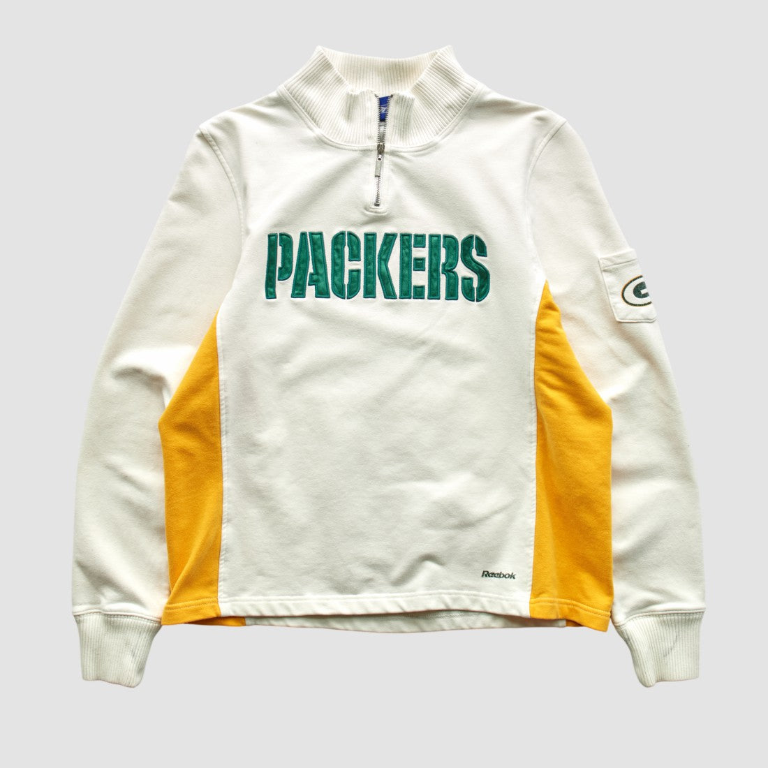 Green Bay Packers Fanatics Reebok 2000s 1/4 Zip Sweatshirt