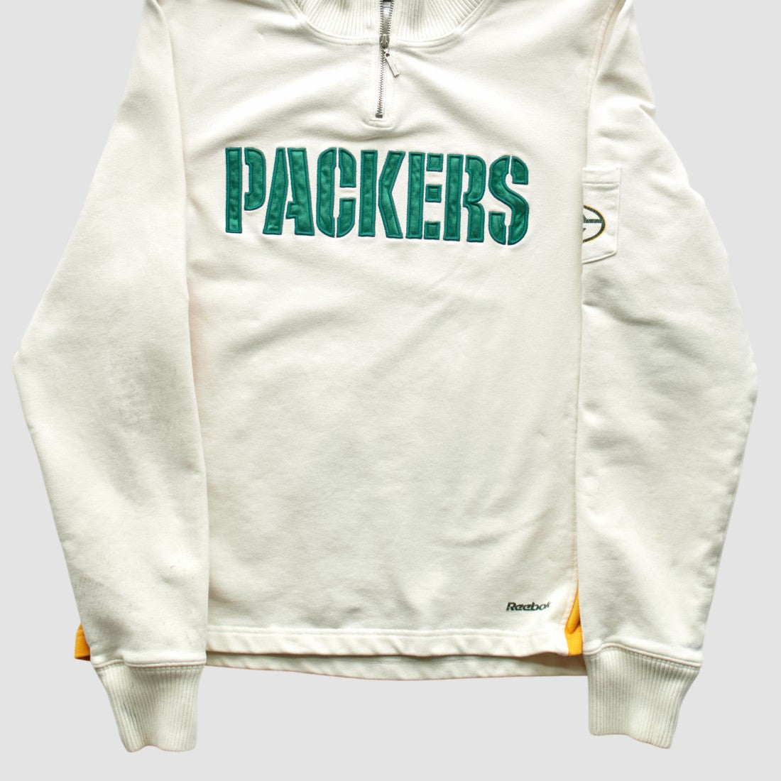 Green Bay Packers Fanatics Reebok 2000s 1/4 Zip Sweatshirt