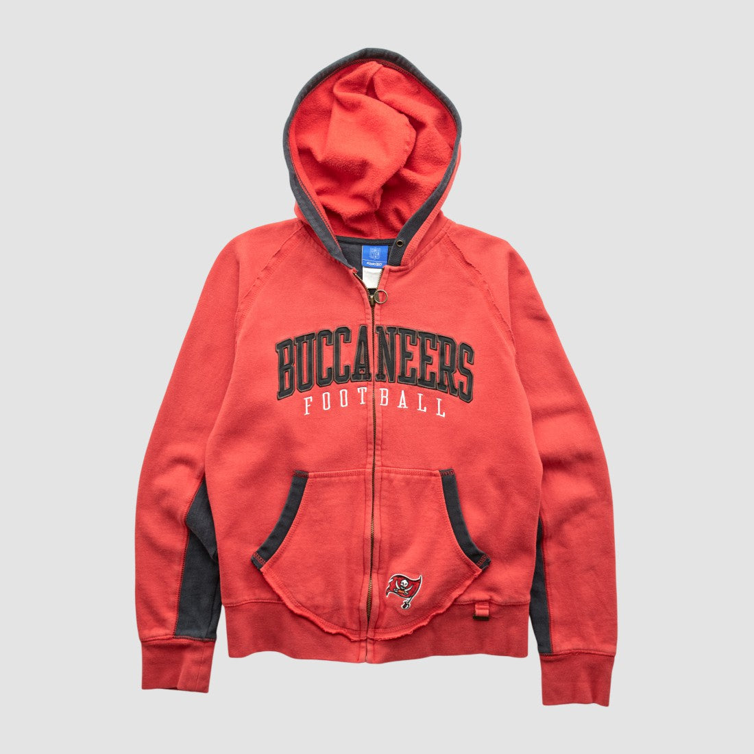 Tampa Bay Buccaneers Fanatics Reebok 2000s Hooded Full Zip Sweatshirt