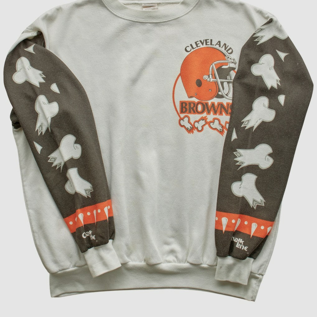 Cleveland Browns Fanatics Chalk Line 90s Pullover Sweatshirt