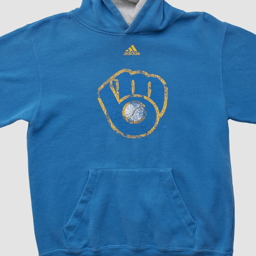 Milwaukee Brewers Adidas 2010s Hooded Pullover Sweatshirt | MLB Discount