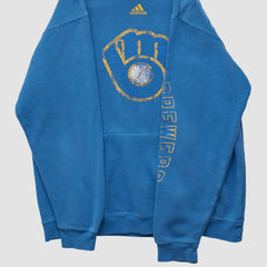Milwaukee Brewers Adidas 2010s Hooded Pullover Sweatshirt | MLB Discount