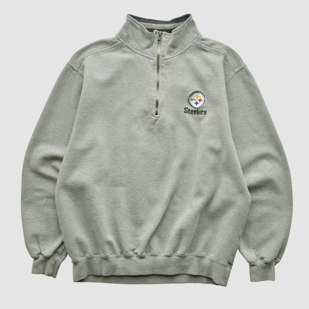 Pittsburgh Steelers Fanatics Lee Sport 90s 1/4 Zip Sweatshirt