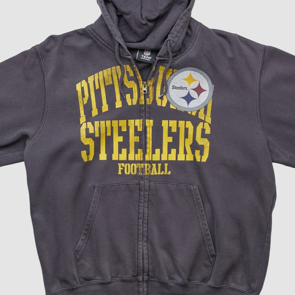 Pittsburgh Steelers Fanatics NFL 2010s Hooded Full Zip Sweatshirt