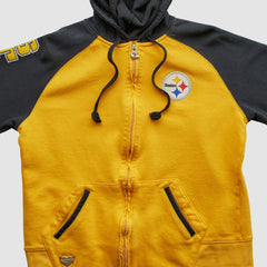 Pittsburgh Steelers Fanatics Reebok 2000s Hooded Full Zip Sweatshirt