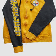 Pittsburgh Steelers Fanatics Reebok 2000s Hooded Full Zip Sweatshirt