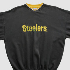 Pittsburgh Steelers Fanatics Starter 90s Pullover Sweatshirt