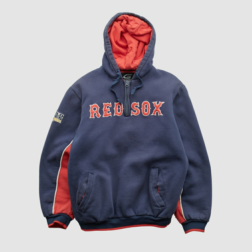 Boston Red Sox GIII Sports 2007 Hooded 1/4 Zip Sweatshirt | MLB Discount