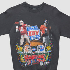 San Francisco 49ers Fanatics Super Bowl XXIV 1990 Pullover Sweatshirt