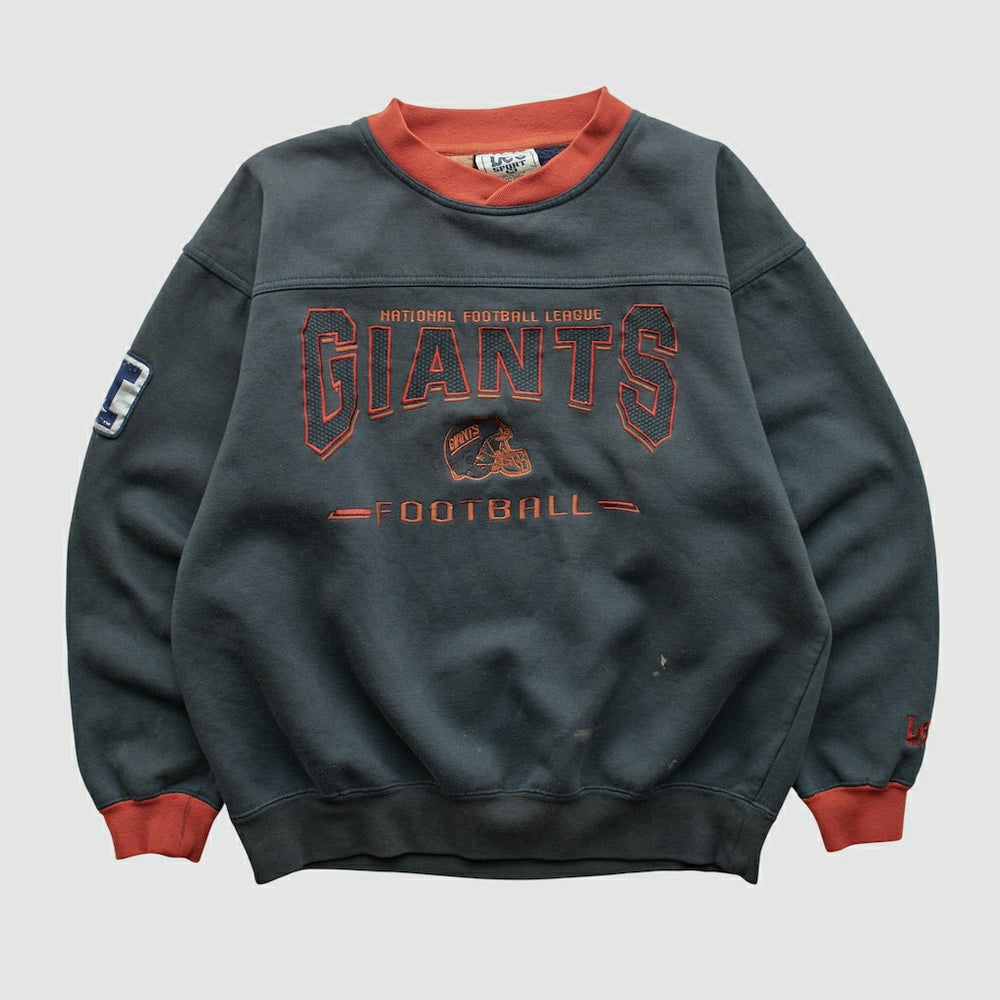 New York Giants Fanatics Lee Apparel 90s Pullover Sweatshirt